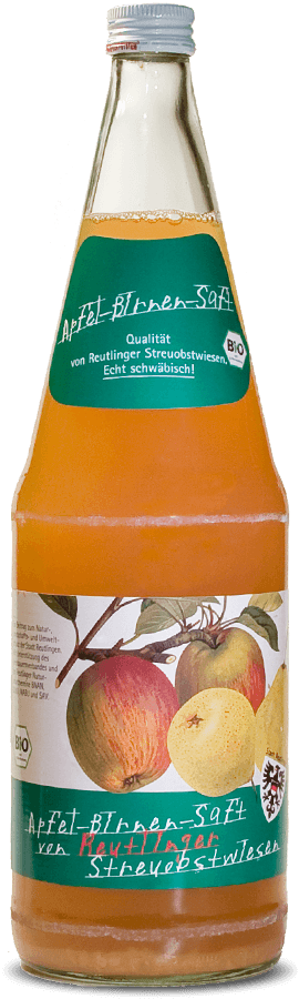 Bio-Apfel-Birnensaft von Reutlinger Streuobstwiesen