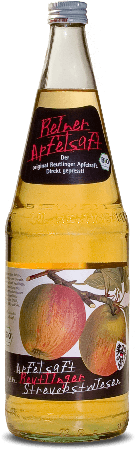 Bio-Apfelsaft von Reutlinger Streuobstwiesen (klar)